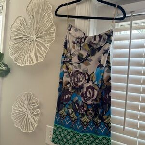 Silk pencil skirt